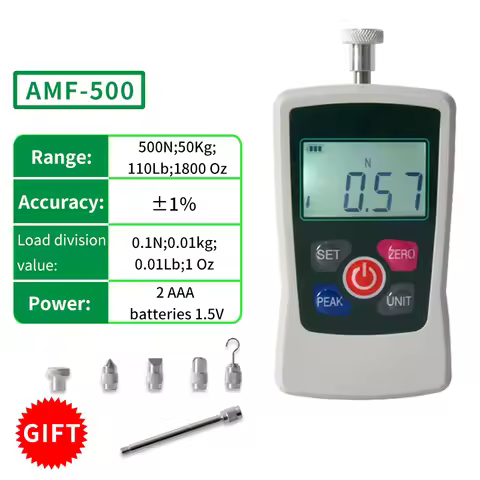 AMF-500 50KG 110Lb 1800Oz Digital Force Gauge Instead Of 500N Analog Force Gauge