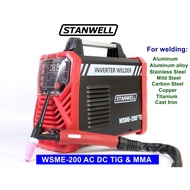 STANWELL WSME200 AC DC TIG & MMA with pulse function for welding aluminium alloy
