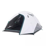 ส่งฟรี QUECHUA เต็นท์ สำหรับ 3 คนรุ่น MH100 Fresh&amp;Black (สีขาว) Camping Tent แค้มปิ้ง เดินป่า