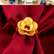 916 916gold ring 916gold flower ring ladies opening fashionable