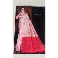 Deepavali Collection: 3D Floral Motif Satin Silk Saree