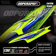 YAMAHA TRANSPARENT STRIPING STICKER SPORTYyamaha mio, SEMI FULL UV STICKER, RACING DESIGN VARIATION,