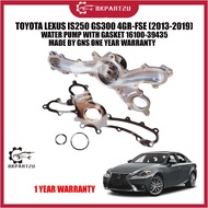 TOYOTA LEXUS IS250 GS300 4GR-FSE (2013-2019) WATER PUMP WITH GASKET 16100-39435 MADE BY GNS ONE YEAR