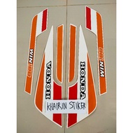 MERAH Honda win 1991 91 red striping sticker