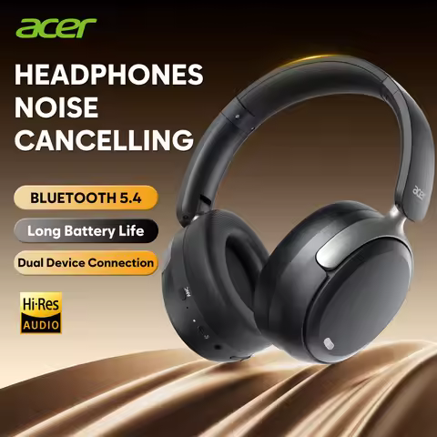 Acer ANC Wireless Headphone Noise Cancelling Hi-Res Spatial Audio Earphone Bluetooth Over Ear Headse