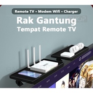 Hanging Shelf for TV Remote Control, Wifi Modem, Screen Top Shelf, Computer Monitor Monitor Shelf