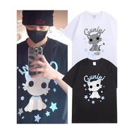 Bai Jingting goodbai Street Wear T-Shirt Cartoon Star Robot Kitten Pattern oversize Couple Top 5.22