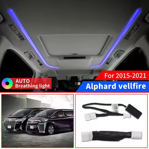 For Toyota Alphard Vellfire 30 Series Ambience Light Roof Constant Light Module Automatic Color Chan