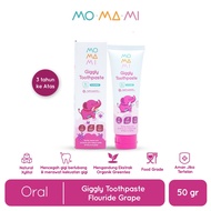 Momami Giggly Toothpaste Flouride Grape 50g - Toothpaste Children's Toothpaste/