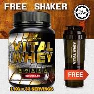 Whey Protein Halal – Vital Whey 1kg/2.2lbs Whey Isolate With 24g Protein 33 Servings - Fast Muscle R