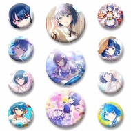 Game Band MORE MORE JUMP Badge Cartoon Girl Kiritani Haruka Button Pins Cosplay Brooch Fans Collecti