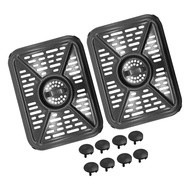 Vis Replacement Baking Tray with Rubber Bumpers Air Fryers Grill Pan Nonslip Rack for DZ401 DZ550 Ai