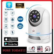 LOCAL V380 PRO 1296P Wireless Wifi IP CCTV Camera Mini PTZ Camera 3MP ONVIF Two Way Audio P2P SD car