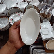 PIRING SAJI OVAL KECIL KERAMIK MERK SANGO