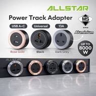 【SIRIM】Surface Power Track Socket Adapter 13A Socket Universal Socket USB Type C Plug Heavy Duty