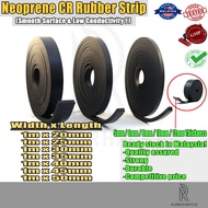 Neoprene CR Rubber Strips with 5mm to 12mm Thickness x 1m Width x 10mm to 50mm Length Various Sizes 
