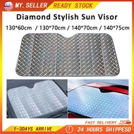 car accessories Laser Diamond Car Sun Visor Car Sun Shade 5 Layers Sun Protection  Front Car Windshi
