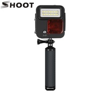 outlet SHOOT 40M Underwater Waterproof Case Diving LED Light for GoPro Hero 6 5 4 3+ Silver Black Ac