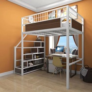 Loft loft bed compound second floor bed elevated double bed sheets upper bed lower table small apart