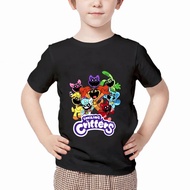 T-shirt [พร้อมส่ง] เสื้อยืดเด็ก Poppy PLAYTIME เครื่องร่อนหน้ายิ้ม ลายตัวละคร CATNAP DOGDAY ลายการ์ตูน ผ้าฝ้าย ใส่สบาย แขนสั้น เด็กผู้ชาย ขนาด 100-150ซม.