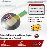 GR Start Stop Button Engine Fortuner Yaris Sticker 3cm DiameterOriginal