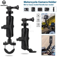 【ReadyStock】MOTOWOLF GoPRO Handlebar Camera Holder Side Mirror Cam Mount Motorbike Holder Insta360 M