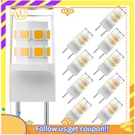 【W】10pack G8 Bulb Warn White 3000K 3W Equivalent 20W-25W Halogen Bulb for Under Cabinet Light Puck L