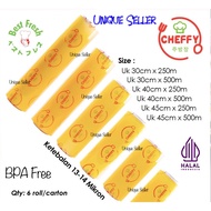 Cling Wrap Cheffy 20cm x 500m 25cm x 500m 30cm x 500m 35cm x 500m 45cm x 500m Cheffy Food Wrapping/ 