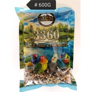 YPA Premium Gold 3360 LoveBird Cocatiel 600gram Bird Food Feed Makanan Burung Love Bird Cockatiel