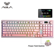 AULA S98pro Wireless Mechanical Keyboard Three Mode Gasket RGB Hot-swap Esports Gaming Keyboard with