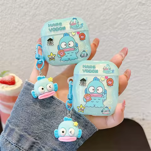For Apple AirPods Pro 2 Cute Cartoon Hangyodon Earphone Protective Case For Apple AirPods 1 2 3 4 Pr