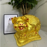 Savings piggy bank Medium size feng shui gold pedestal piggy bank, savings tube, decorative savings 