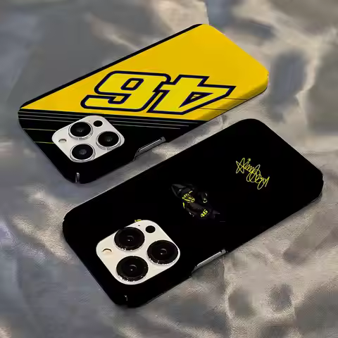 R-Rossis 46 Phone Case Hot For IPhone 16 17 15 14 13 12 11 Plus Pro Max Mini Glossy HD Hard Film She