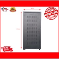 24U STANDARD SIZE FLOOR STANDING SERVER RACK & 5 POWER SOCKET