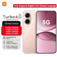 สมาร์ทโฟน Redmi Turbo4 Pro: Snapdragon 8s Gen4 (4nm), แบตเตอรี่ความจุสูง 7550mAh สำหรับการใช้งานที่ย