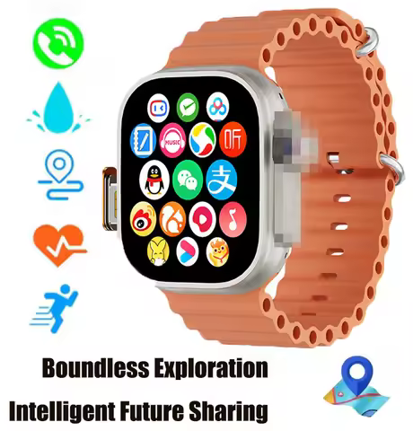 New DW100 Smart Watch with Large HD Screen, Blood Pressure Camera & SIM Card Slot