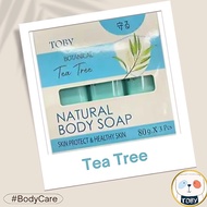 Toby Natural Body Soap _ Tea Tree_ Skin Protect _ 80g*3