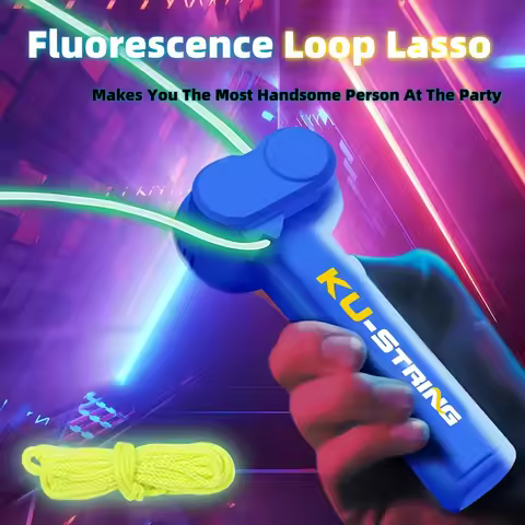 Loop Lasso DIY Party Lighting Regulating Atmosphere Lamp Glow-In-The-Dark Rope Propeller Decompressi
