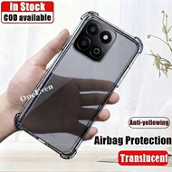 For Huawei Honor X7C 4G 5G ALT-NX1 LX2 Soft Silicone Translucent Black Jelly Case Transparent Milita