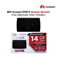 Modem Huawei E5673 Mifi Modem 4G LTE UNLOCK Version Free 14GB