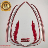 (ORI) striping honda scoopy stylish 2016 idling stop merah original