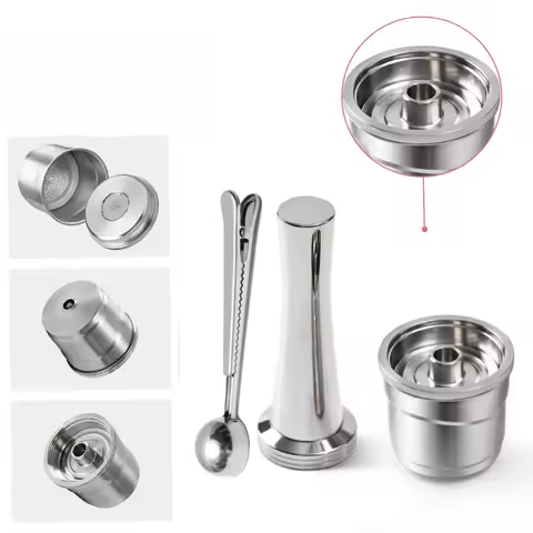 Reusable Coffee Filters for illy Stainless Capsule y3 Iperespresso Rich Crema Coffee Capsules Filter