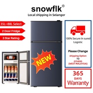 2-door refrigerator Snowflake Energy Conservation Mute freezer upright refrigerator mini fridge