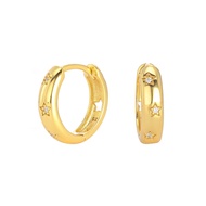 My Juvel 14K Gold Plated 925 Sterling Silver Orion Star Huggies Earrings For Women Gift