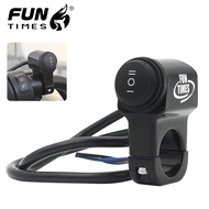 FUN Mini Driving Light Switch 3 Way Switch ON OFF ON Switch With Clamp Waterproof