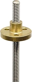 150mm T5 T5x2 Tr5x2 Lead Screw and Nut Kit (1mm Pitch, 2 Start, 2mm Lead) for 3D Printer and CNC Mac