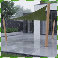 Amagogo Triangle Sun Shade Sail Foldable Triangular Shade Sail Breathable Weather Cover for Patio