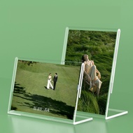 Acrylic Photo Frame Table 10cm Transparent Crystal Postcard Desktop Photo Wash Photo A4 Poster