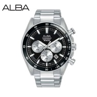 Alba Watch 💯(Ori) AT3J67X Men Chronograph Metal Strap / Men Watch / Jam Tangan Lelaki / Jam Lelaki /