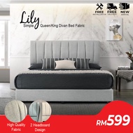 SMASIS Lily New Arrival Fabric Queen Divan Bed